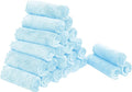 Sunny zzzZZ 24 Pack Kitchen Dishcloths - Does Not Shed Fluff - Reusable Dish Towels, Dish Cloths, Super Absorbent Coral Fleece Cleaning Cloths, Washable Fast Drying, 10 x 10 Inch (Aquamarine)