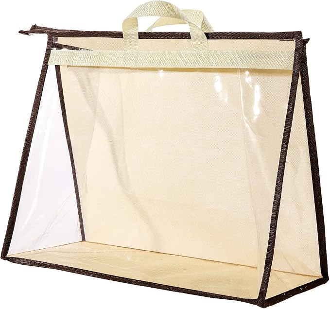 CINPIUK Clear Handbag Storage Bags Purse Organizer for Closet, Zipper Hanging Storage Bag for Handbags, XL