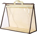 CINPIUK Clear Handbag Storage Bags Purse Organizer for Closet, Zipper Hanging Storage Bag for Handbags, XL