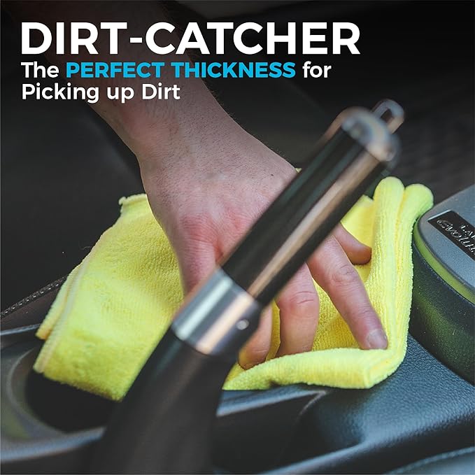 The Rag Company - All-Purpose Microfiber Terry Cleaning Towels - Commercial Grade, Highly Absorbent, Lint-Free, Streak-Free, Kitchens, Bathrooms, Offices, 300gsm, 10in x 10in, Grey (20-Pack)