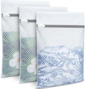 BAGAIL Laundry Bags Mesh Wash Bag for Intimates Lingerie and Delicates,3Pcs(Honeycomb,3S)