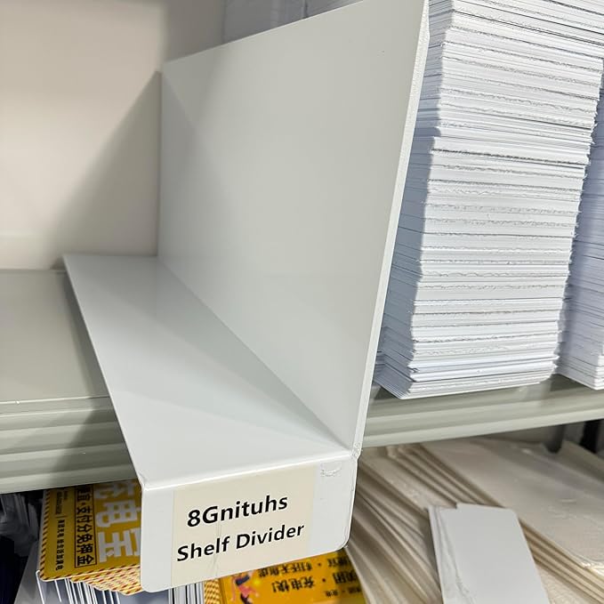 50 Pcs 54 * 25CM 1MM PVC Shelf Dividers for Closets Wood Shelf Separators Clothes Organizer and Bedroom Storage and Organization Organization Separator Shelf Laber