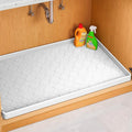 Jin&Bao Waterproof Under Sink Mat 22" x 22", Thick Silicone Mat Cabinet Protector for Kitchen and Bathroom, Shelf Liner, Home Organizer and Storage, Multipurpose Tray for Gadgets and Essentials