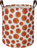 19.7" Basketball Laundry Basket,Dirty Clothes Laundry Hamper,Waterproof Foldable Toys Storage Bin,Room Decor, Gift Baskets, Baby Nursery Hamper(Bright basketball)