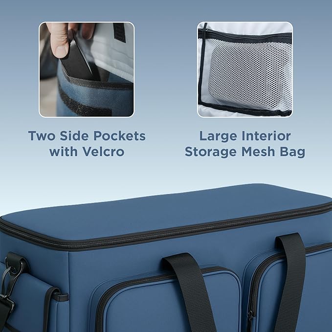DJ Bag - Music Gear & Cable Organizer Bag - Detachable Dividers - Padded Gig Tote for Controllers, Mics, Audio Equipment - Lightweight, Sturdy Oxford Material, Travel-Ready for Musicians