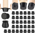 Aneaseit Chair Leg Floor Protectors - 32 pcs Black - Felt Bottom Silicone Pads for Hardwood Floors & Furniture Feet - Rubber Caps for Chairs - Medium