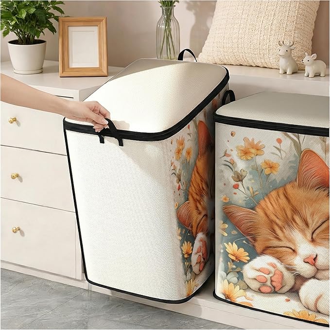 2pcs closet organizers and storage under bed,clothing blanket sweater sheet bedding comforter duvet quilt pillow toy storage bags with lids,dorm room essentials for containers 95L