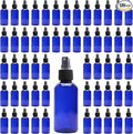 Cornucopia Brands 4oz Blue PLASTIC Fine Mist Spray Bottles (120-Pack); BPA-Free Plastic Spritzer Bottles, Labels Included; PET #1 Plastic Bottles