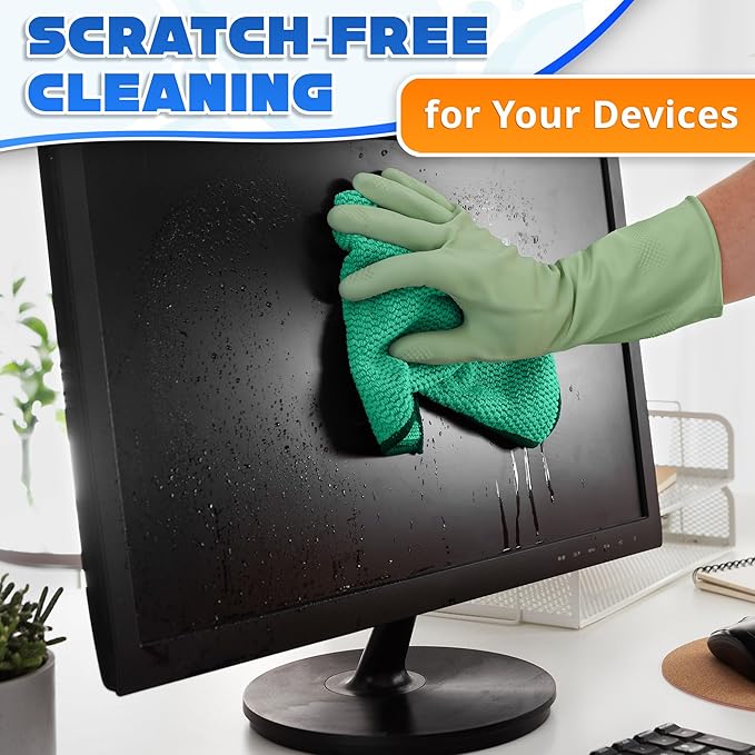 5 Pcs Thick Microfiber Cleaning Cloth – Dual-Layer Cleaning Rags, High-Tensile GSM 600 Fabric, Crafted for Effective Use – 11.8x11.8 Inches Microfiber Towels for Car Detailing, Window, Glass and House