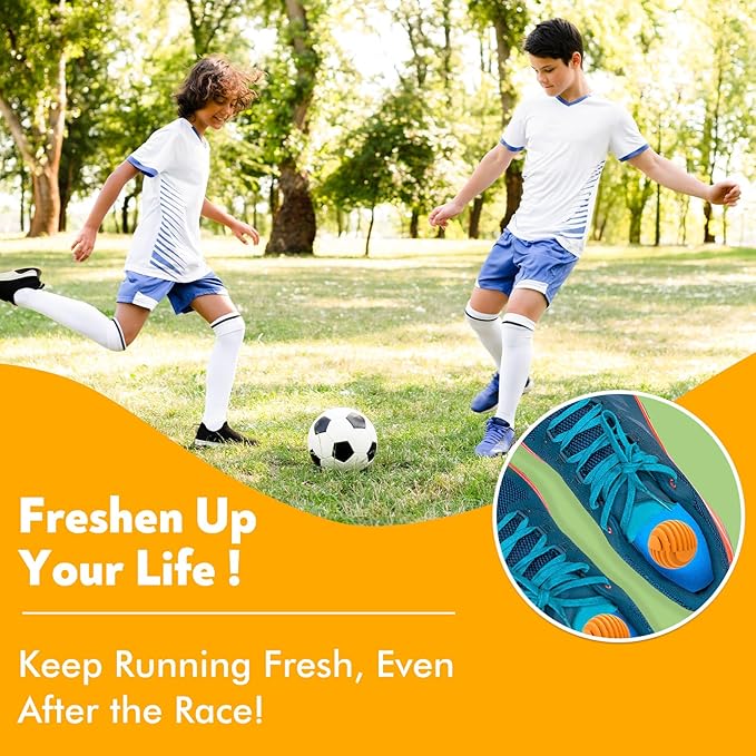 Shoe Deodorizer Balls, Sneaker Odor Eliminator, Long-Lasting Air Freshener for Cloest Car Lockers Drawer Gym Bags, 12 Pack- Eucalyptus Citrus Scent