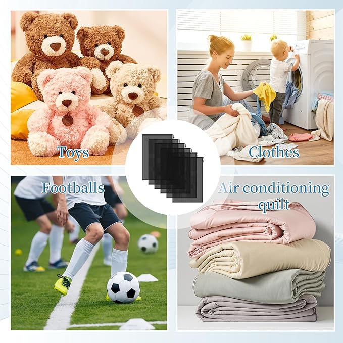 6PCS Black Mesh Bag Drawstring, 23 x 35 Inch Net Bag with Lock, Multipurpose Storage Bags for Gym, Laundry, Balls, Beach and Toys