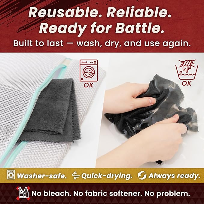 BELLEMOND「Samurai Cloth」Japanese Microfiber Cleaning Cloth | Washable, Reusable, Lint Free Cloth for Phones, Laptops, Lenses, Screens & Electronics | Made in Japan | Medium | 2 Pack