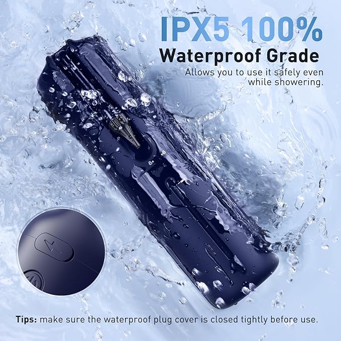 Ear Wax Removal - Electric Ear Irrigation Flushing System with 4 Pressure Modes, Ear Cleaner with Camera, 1080P Otoscope, Ear Cleaning Tool with 7 Pcs Ear Set, Safe and Effective Earwax Removal Kit