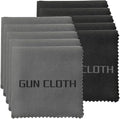 10 Pack Microfiber Gun Cleaning Cloth, 12"x12" Lint Free Gun Cleaning Rags, Reusable Microsuede Cleaning/Polishing Wipes Towels for Firearms, Knives, Glasses and Optics