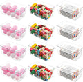 12 Pack Clear Plastic Storage Bins, Multi-Use Small Acrylic Arts and Craft Storage Containers, Clear Craft Organizer Bins with Handles for Art Supplies, Office, Pantry, Kitchen