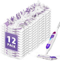 AIR U+ 12 Pack Disposable Power Mop Pads Refills for Swiffer Power Mop, Unscented 14-Layer Thickened Multi-Surface Replacement Mopping Refills Pads for Floor Surface Cleaning
