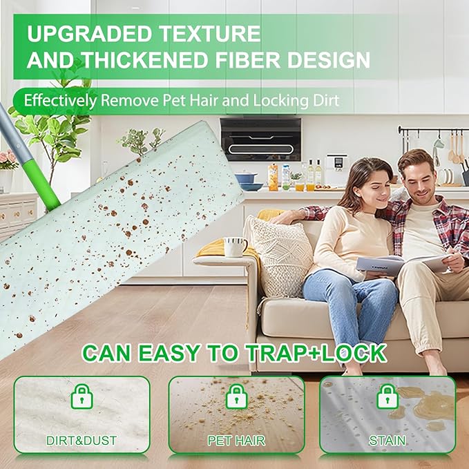 20 Count XL Wet Pads Refills for Swiffer Sweeper XL Mop, Disposable X-Large Wet Mopping Cloths, Extra Large Size Pads Refill for Multi-Surface Floor Cleaning (Mop not Included)