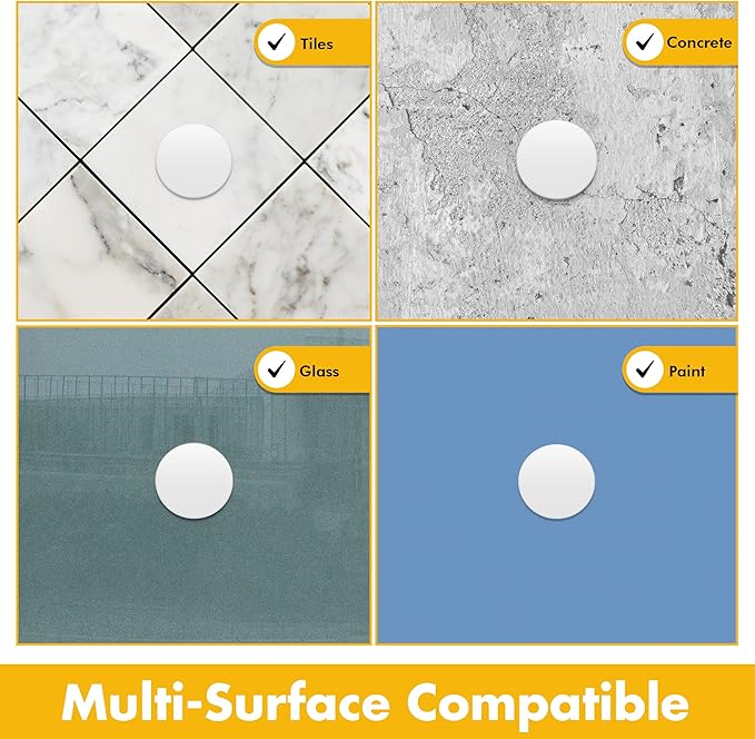 Door Stoppers for Wall – Clean and Dry Surface Required for Strong Adhesive, Sound Dampener Door Knob Wall Protector, Silicone Door Stop Bumpers Guard for Walls (4, Large -3.1")