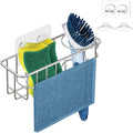KESOL RustProof Sponge Holder Caddy for Kitchen, Stainless Steel Organizer, Brush Holder, 304 Accessories, Suction Cup + Adhesive