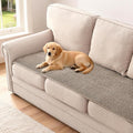 H.VERSAILTEX Plush Chenille Couch Cover for 3 Cushion Couch Anti Slip Washable Sofa Slipcovers Soft and Durable Furniture Protector for Dogs Cats Kids (27.5" x 59", Taupe)
