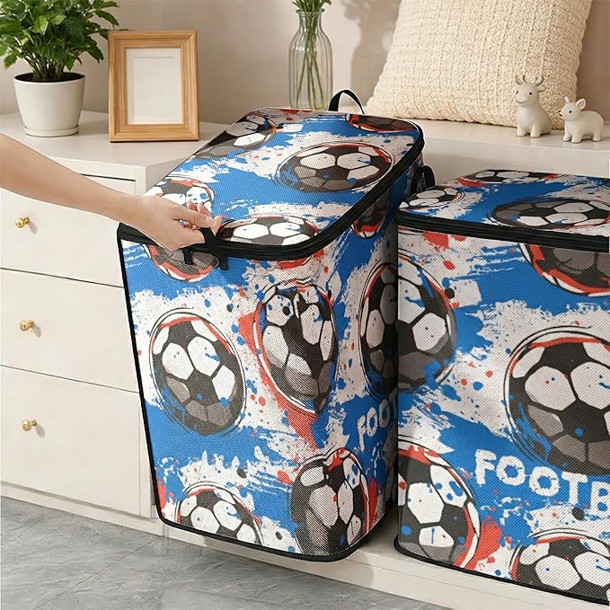 2pcs closet organizers and storage under bed,clothing blanket sweater sheet bedding comforter duvet quilt pillow toy storage bags with lids,dorm room essentials for containers 95L
