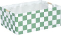 Storage Bin for Shelves Rectangle Closet Baskets Foldable Box with Handles, Gray Storage Bins, Storage Boxes for Home Office Car Dormroom