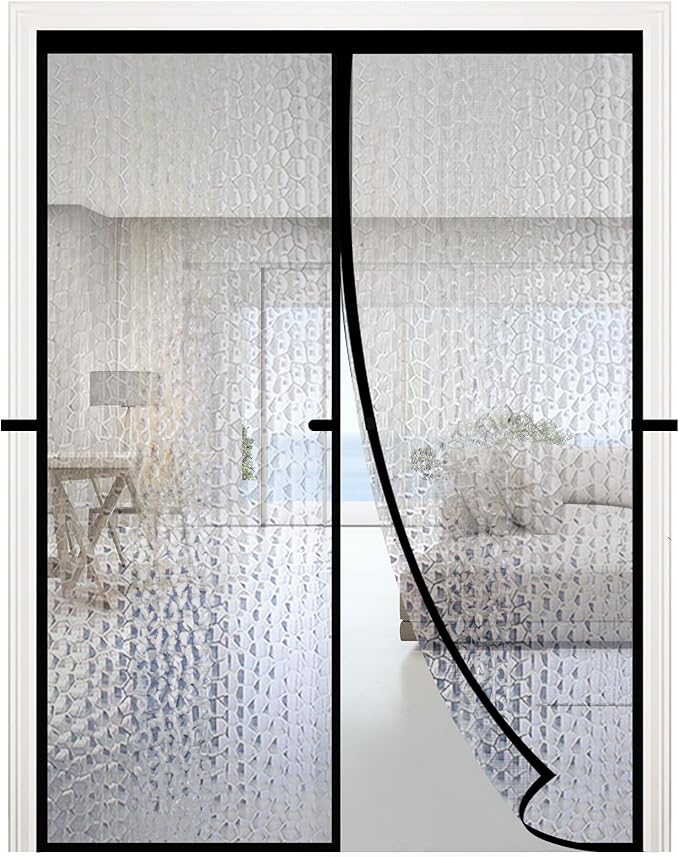 RELIANCER Magnetic Thermal Insulated Door Curtain,Waterproof EVA Door Cover,Fit Doors Size Up to 40"x96",Temperature Protection Insulated Doorway Curtain Partition,Patio Self-Closing Doors Net Screen