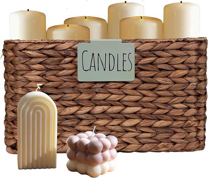 Hygge & Sage: Metal Non-Slip Basket Labels Clip On for Storage Bins, or Wire Racks | Includes 8 Labels, 8 Non-Slip Pads, and 2 Free Markers (Sage Green)
