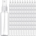 Nuogo 90 Pack 4 Oz Plastic Mini Spray Bottles Reusable Travel Size Perfume Refillable Mist Sprayer Empty Bottle for Essential Oil(Clear)