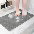 Hargiis Non-Slip Bathtub Mat, Anti Slip Shower Mat, Fast Drying Bathtub Mats, Foot Scrubber Mat, Anti Slip Mat for Tub, Floor, Bathroom, Kitchen, Home, Hotel (Grey 71"×24")