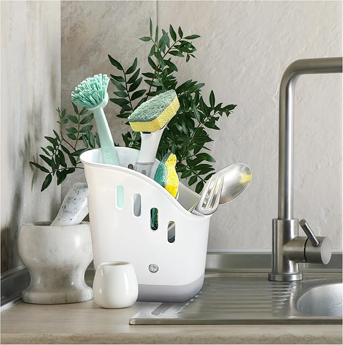 Trenton Gifts Kitchen Sink Organizer - Sink Caddy for Kitchen Organization: Sponge and Brush Holder