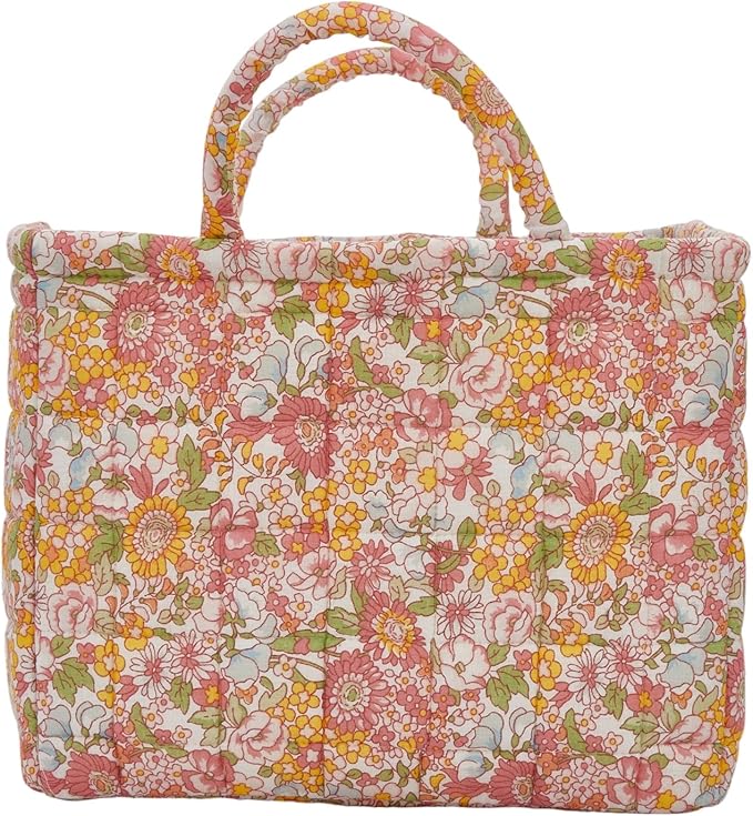Boho Fabric Storage Basket, Large Capacity Laundry Basket, 12.2'' x 10.23'' x 10.23'' Collapsible Laundry Hamper with Easy Carry Handles (C Multi-Color 3, L)