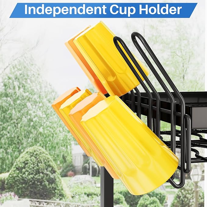 SNTD Over The Sink Dish Drying Rack - Adjustable Dish Rack for Kitchen Counter, Metal (Black)