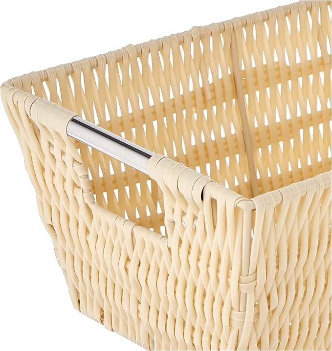 Whitmor Rattique Small Shelf Tote Latte