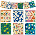 6 Packs Swedish Paper Cloths for Kitchen, Reusable Paper Towels Washable Dish Rags, Highly Absorbent Kitchen Towels Quick Drying Swedish Sponge Cleaning Dish Cloths(Colorful Broken Floral)