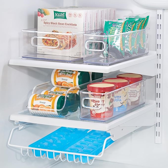 iDesign Soda Can Dispenser for Refrigerator or Pantry - Set of 6 - Clear - Made in USA