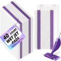 40 Count Mopping Pad for Wet Jet Mop Disposable Wetjet Pads Refills Replacement for Wet Pads Refill Compatible with Wet Jet Pads Thickness & Absorbent for Household Multi-Surface
