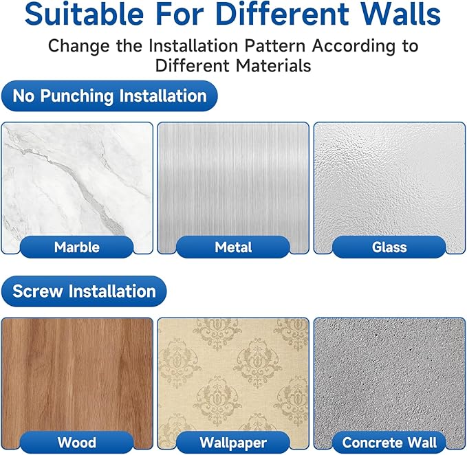 1pcs Adjustable Spring Door Stops, 4.17-5.35in Aluminum Long Door Stoppers with Silicone Tip, Matte Black Door Stop for Bottom of Door, Screw & Adhesive Installation, White
