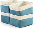 Sacyic Storage Cubes - 4 Pack Large Fabric Baskets for Organizing, Collapsible Storage Bins for Closet Cloth Decorative Gift supplies Organizer Shelf 15.7 (L) x 11.8 (W) x 8.2 (H) inches