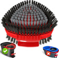 Upgrade Scrub Brush Replacement Head Compatible with O Cedar EasyWring 1 Tank Spin Mop, Mop Replace Head Brush,Scrubber Floor Cleaning Brush,More Layers of Bristles for Bathroom, Deck, Tile, Kitchen