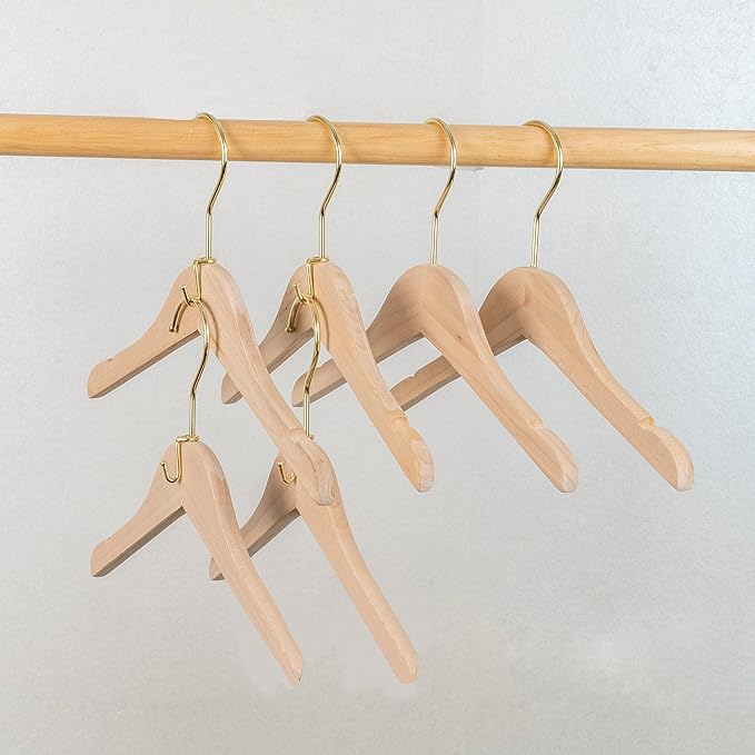 Metal Clothes Hanger, 36 Pack Connector Hooks Stable Gold Metal Outfit Hangers Extender Clips Organizer Strong Mini Cascading Hanger Hooks