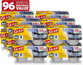 Glad GladWare Mini Round Food Storage Containers - Small Meal Container Holds up to 4 Ounces of Food - Lock Tight Seal, 8 Count - 12 Pack