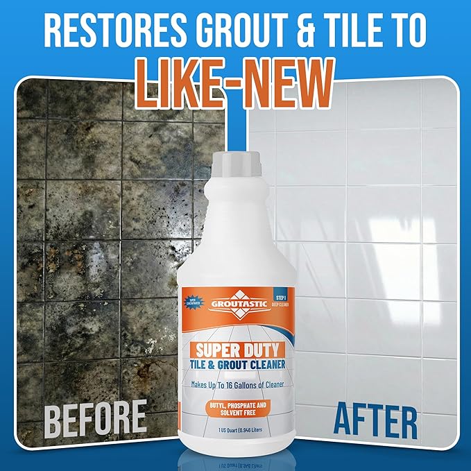 Super Duty Degreaser – Heavy Duty Tile & Grout Cleaner for Kitchens, Bathrooms & Floors – Removes Grease & Deep Stains – Concentrated