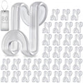 80Pcs Clothes Hanger Connector Hooks, Plastic Space Saving Heavy Duty Hanger Extender Clips for Closet Organizers, Clear