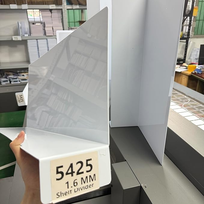 50 Pcs 54 * 25CM 1MM PVC Shelf Dividers for Closets Wood Shelf Separators Clothes Organizer and Bedroom Storage and Organization Organization Separator Shelf Laber