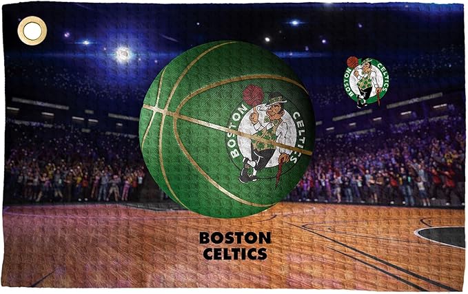 Northwest NBA Golf Towel – Official Licensed Microfiber Waffle Fabric, Absorbent 16x25 in Club Cleaning Accessory