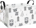 FANKANG Storage Bins,Nursery Hamper Canvas Laundry Basket Foldable with Waterproof PE Coating Storage Baskets for Boys and Girls, Office, Bedroom, Clothes,Toys(Rec-Animal ）