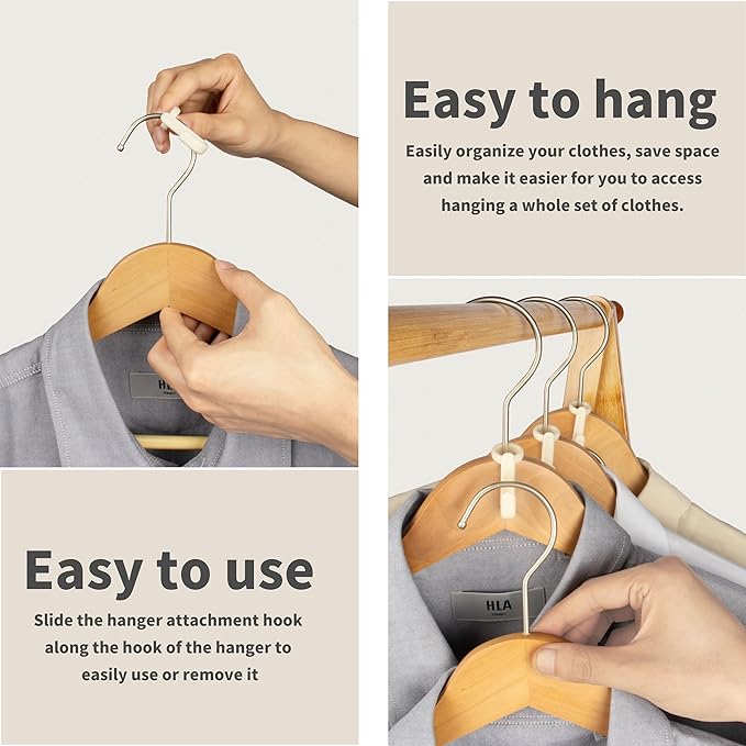 50PCS Hanger Connector Hooks,Space Saving Hangers for Clothes.Hanger Hooks Space Saver. Closet Hangers Connector Hook. College Dorm Essentials,Closet Organizers and Storage