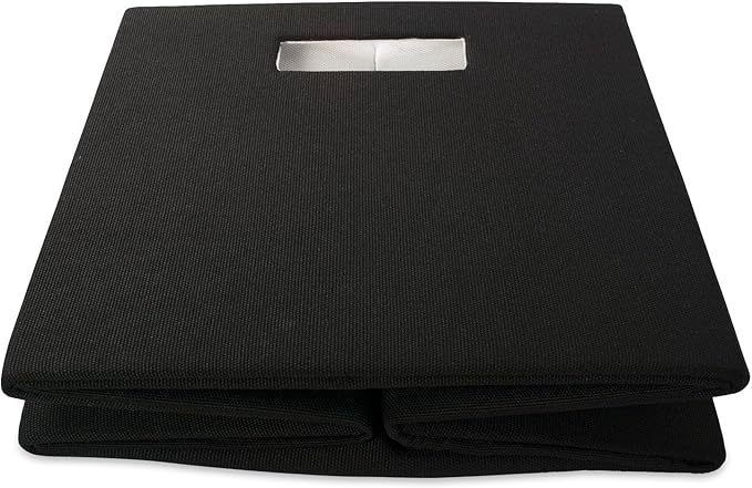 DII Poly-Cube Storage Collection Hard Sided, Collapsible Solid, Large, Black
