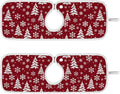 2 Pack Faucet Splash Catcher Hand Drawn Snowflake Tree Sink Mat for Faucet Absorbent Kitchen Splash Guard Drip Catcher for Farmhouse Barthroom Bar, S